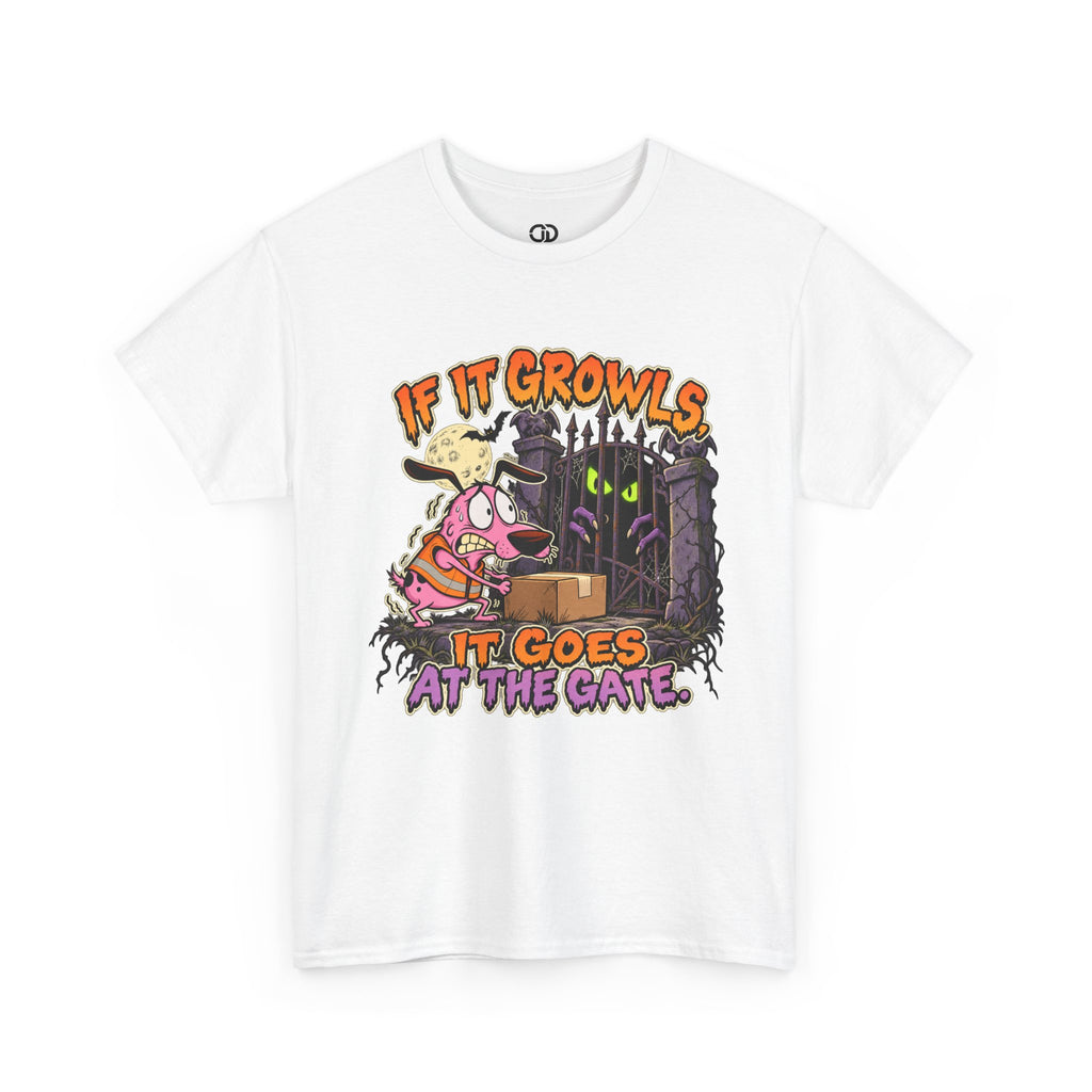 If It Growls, It Goes at the Gate Funny Delivery Driver Tee