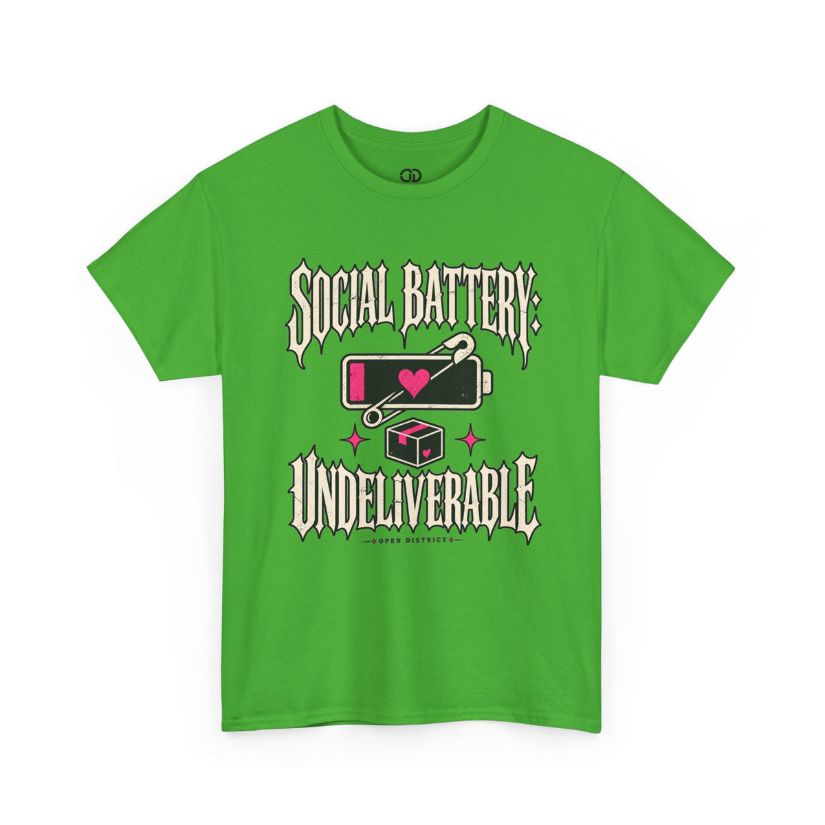 Social Battery Undeliverable – Funny Delivery Driver Shirt