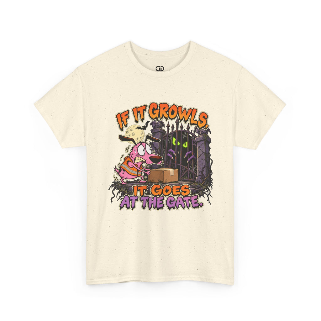 If It Growls, It Goes at the Gate Funny Delivery Driver Tee