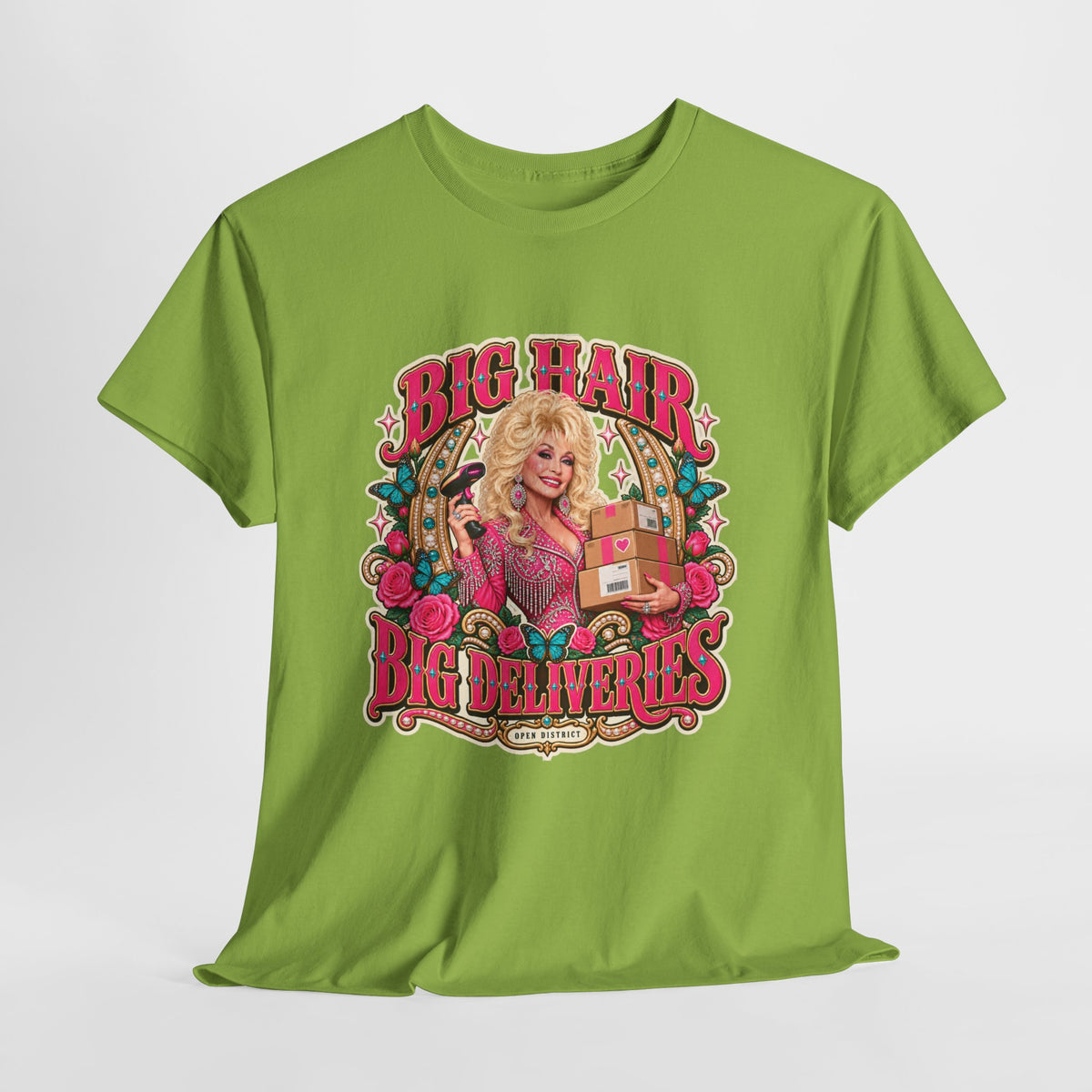 "Big Hair, Big Deliveries" Dolly-Inspired Graphic Tee