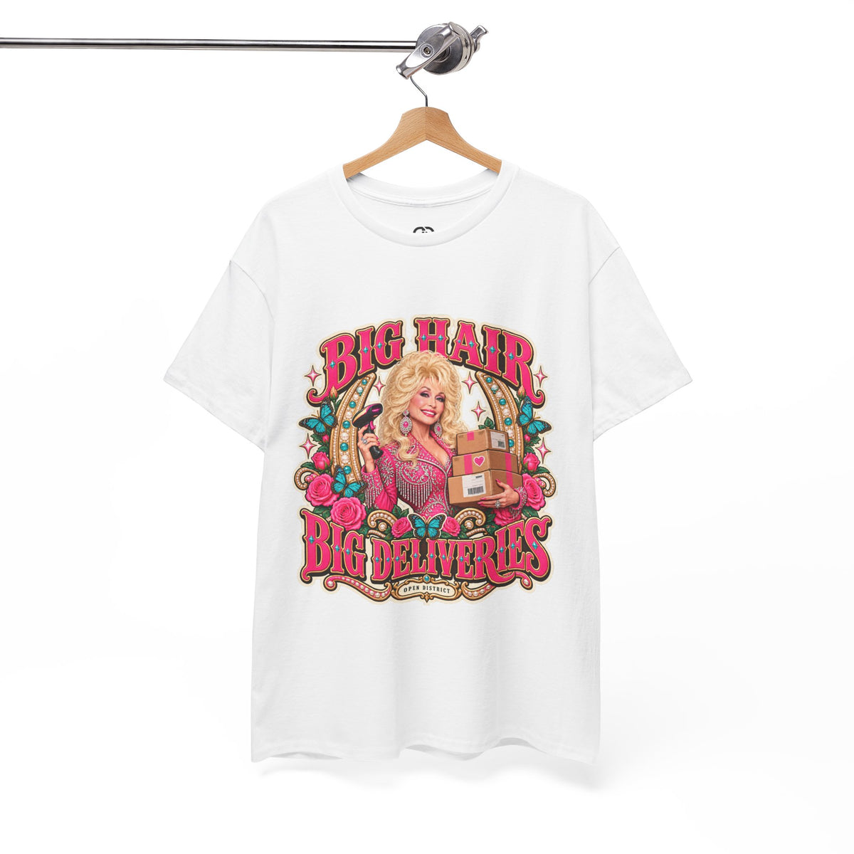 "Big Hair, Big Deliveries" Dolly-Inspired Graphic Tee