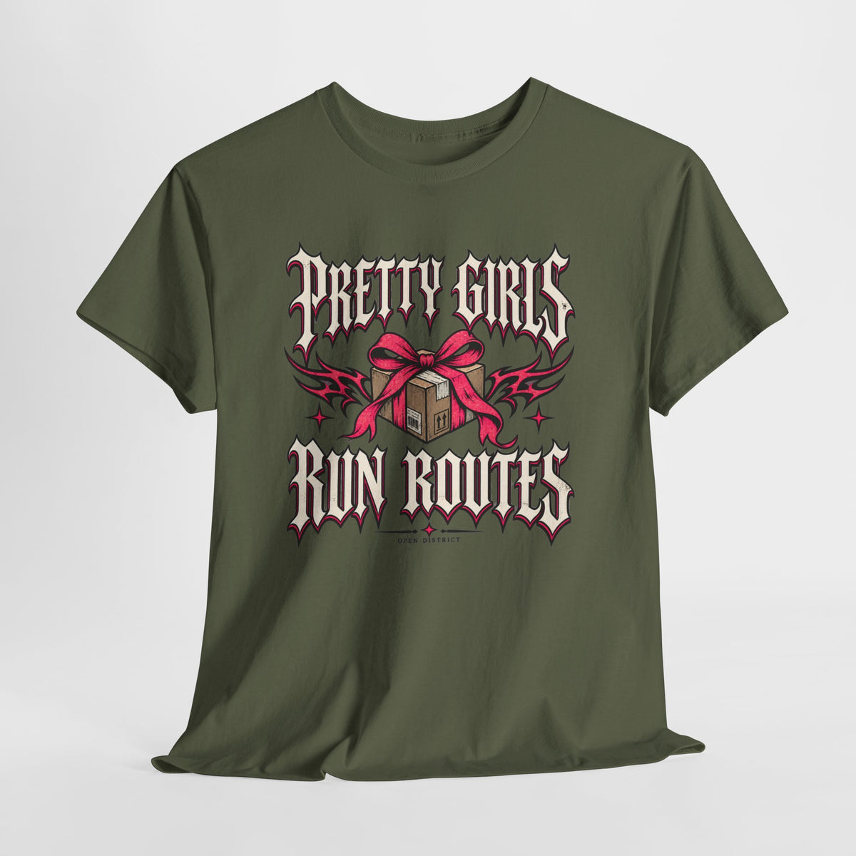 Pretty Girls Run Routes – Women’s Delivery Driver Shirt by Open District