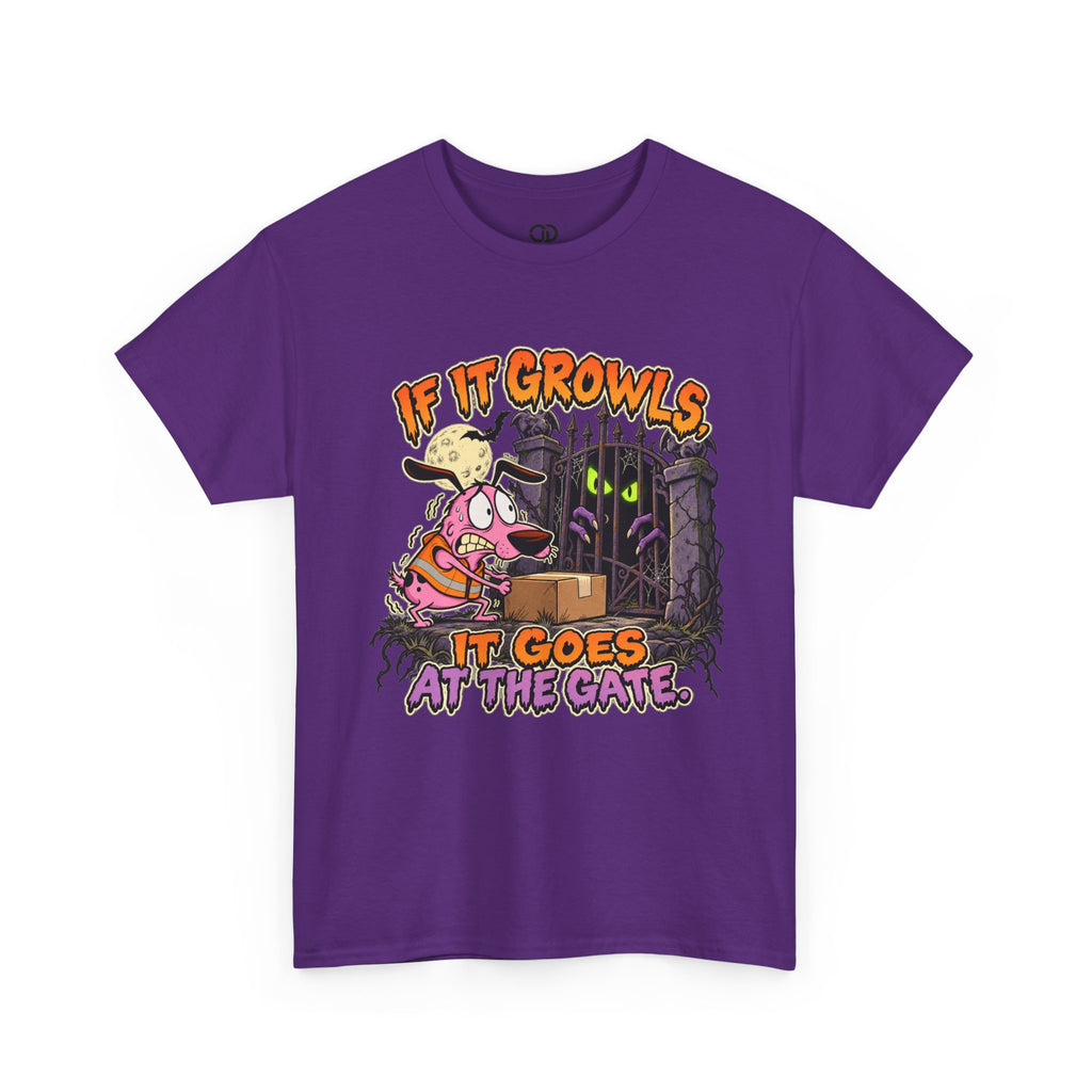 If It Growls, It Goes at the Gate Funny Delivery Driver Tee