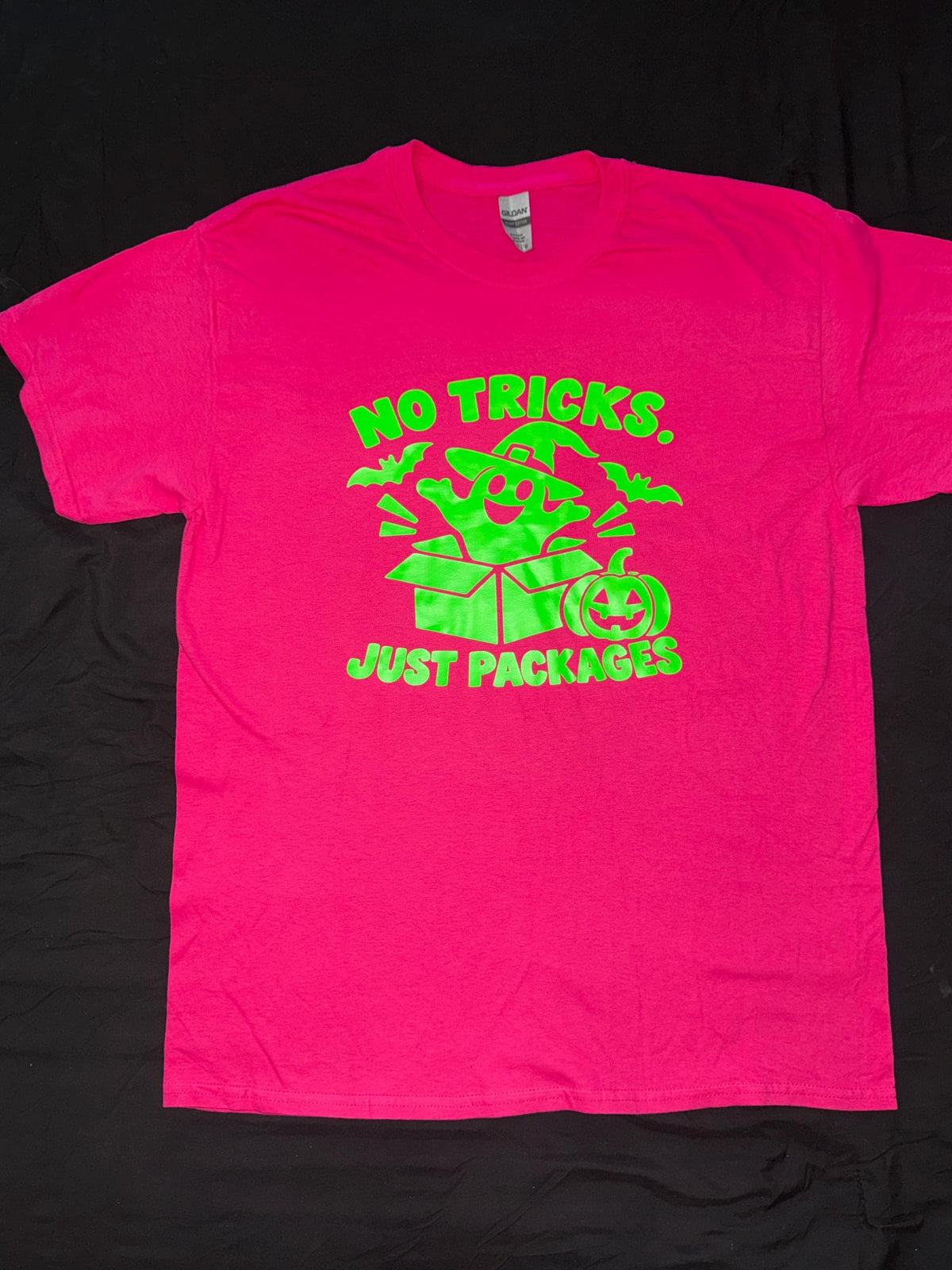 No Tricks Just Packages Pink Ghost Shirt