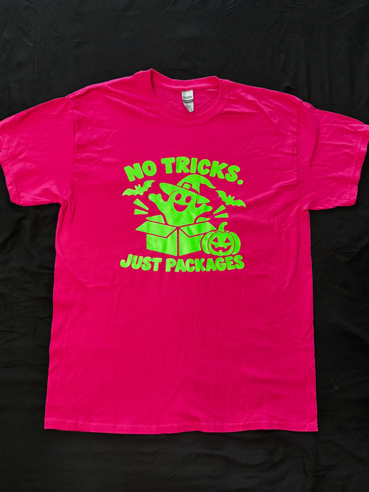 No Tricks Just Packages Pink Ghost Shirt